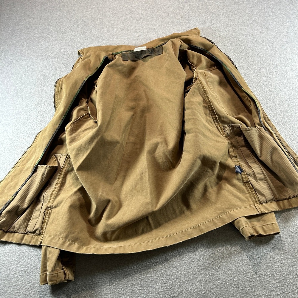 American Eagle Field Jacket Mens Small Tan Military Utility Cotton Coat - Picture 5 of 9